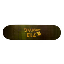 713 Area Code Swag Skate Deck