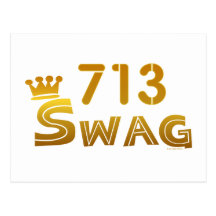 713 Texas Swag Post Card