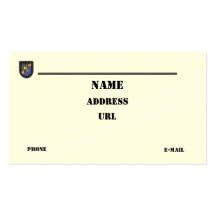75th Army Rangers airborne  vets patch business Ca Business Card Templates