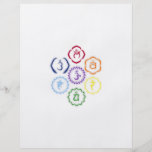 7 Chakras in a Circle Flyer Design