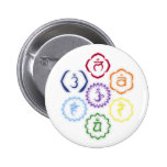 7 Chakras in a Circle Pin