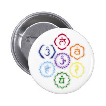 7 Chakras in a Circle Pin