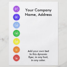 7 Chakras in a Line Flyer