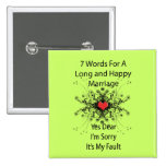 7 Words For A Long Marriage Button