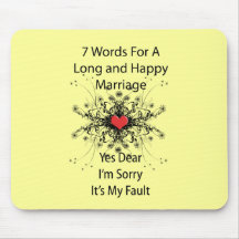 7 Words For A Long Marriage Mouse Mat