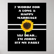 7 Words To A Long And Happy Marriage - Poster