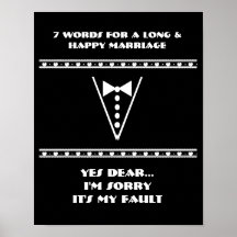 7 Words To A Long And Happy Marriage - Poster