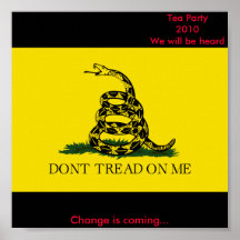 800px-Gadsden_flag.svg, Tea Party2010We will be... Print