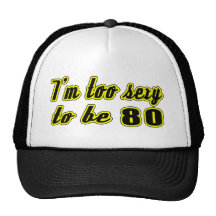 80 birthday designs hat