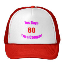 80 Cougar Birthday Trucker Hat