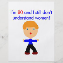 80 Don't understand women Flyer Design
