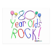 80 Year Olds Rock ! Post Card