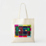 80's Cassette Colour Blocks Canvas Bags