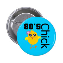 80's Chick Buttons