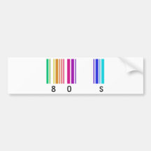 80s colour design! bumper sticker
