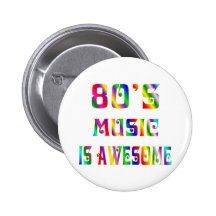 80s Music Buttons