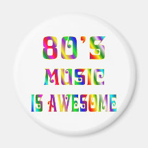 80s Music Refrigerator Magnet