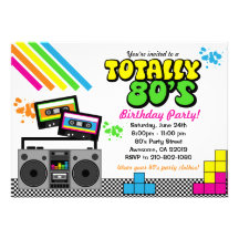80's Party Invitation