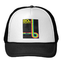 80s party mesh hat