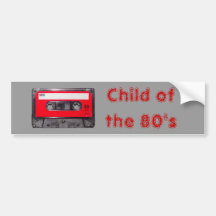 80's Red Label Cassette Bumper Stickers