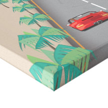 80s Retro Arcade Race Stretched Canvas Prints