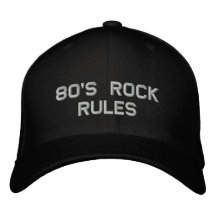 80's Rock Rules Hat-2 Baseball Cap