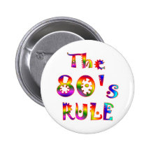 80s Rule Pinback Button