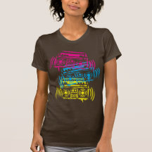 80's Stenciled Boomboxes Tshirts
