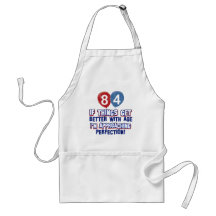 84th year old birthday gift aprons