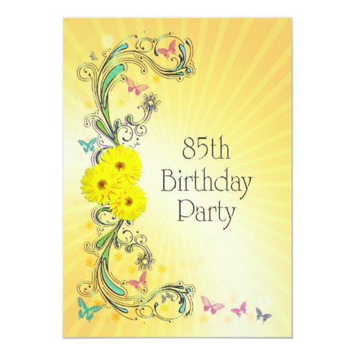 85th-birthday-party-invitation-with-yellow-flowers-zazzle