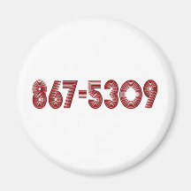 867-5309 REFRIGERATOR MAGNET