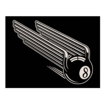 8-Ball - Aero Wings Post Cards