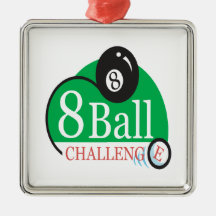 8 Ball Challenge Christmas Ornament