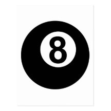 8 Ball Post Card