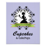 8 x 10 Bakery Table Sign for Framing Photographic Print