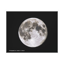 8 X 10 - The Moon Gallery Wrapped Canvas