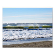 8X10 Waves Crashing - Pacific Ocean Photo
