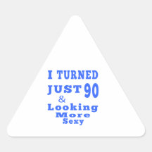 90 birthday designs stickers