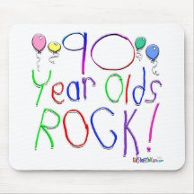 90 Year Olds Rock ! Mouse Pads