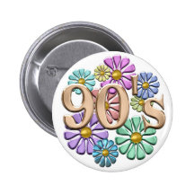 90s Retro Pinback Button