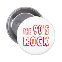 90s Rock Pinback Buttons