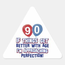 90th birthday designs sticker