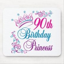 90th Birthday Princess Mousepad