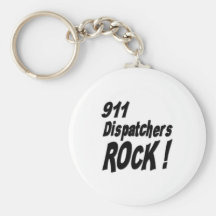 911 Dispatchers Rock! Keychain
