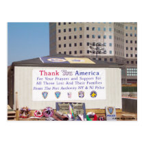 911 Ground Zero Thank You America postcards