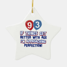 93rd year old birthday gift ornaments