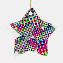 94b HEART POLKADOTS BACKGROUNDS DIGITAL RANDOM LOV Christmas Tree Ornaments