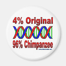96% chimp refrigerator magnet