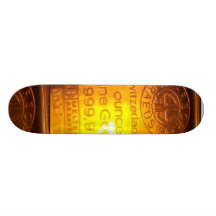 999.9 Gold Skateboard