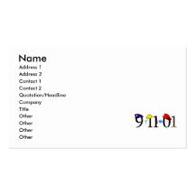 9-11-01 - Remember Business Card Template